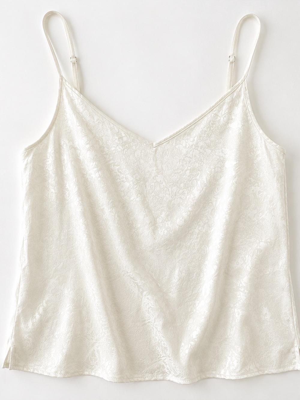 Treasure & Bond Ivory Floral Jacquard Satin Cami Small